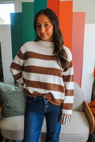 Haunting Season Stripes • Brown - FINAL SALE