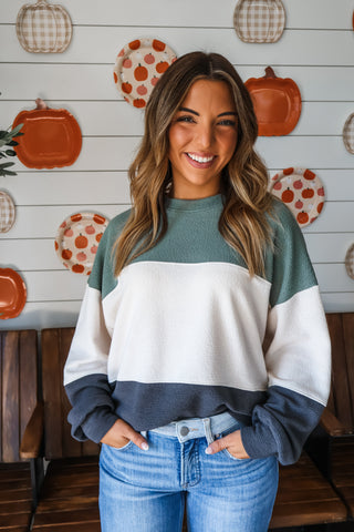 Solid Plans Colorblock • Sage
