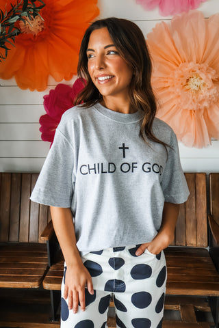 Child Of God Graphic Top • Heather Grey