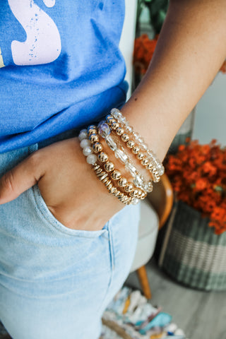 Graceful Glow Bracelet • Champagne