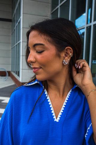 Kickoff Cutie Bow Earrings • Brown