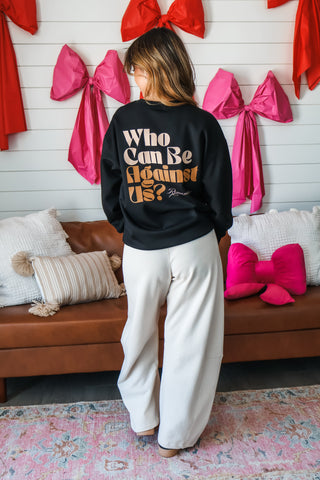 If God Is For Us Scuba Sweatshirt • Black