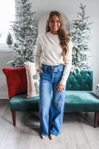 Bright & Bubbly Sweater • Cream