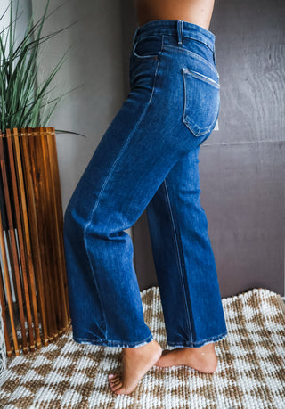 Raleigh Wide Leg | Tummy Control • Dark Wash