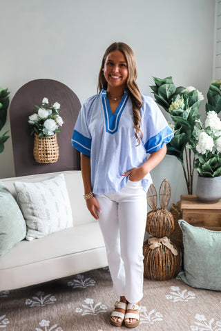 Perfect In Pinstripe • Blue