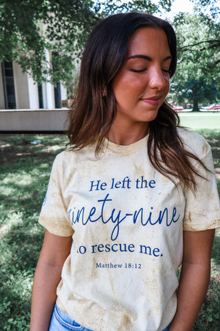 He Left The Ninety-Nine Graphic Tee • Citrine
