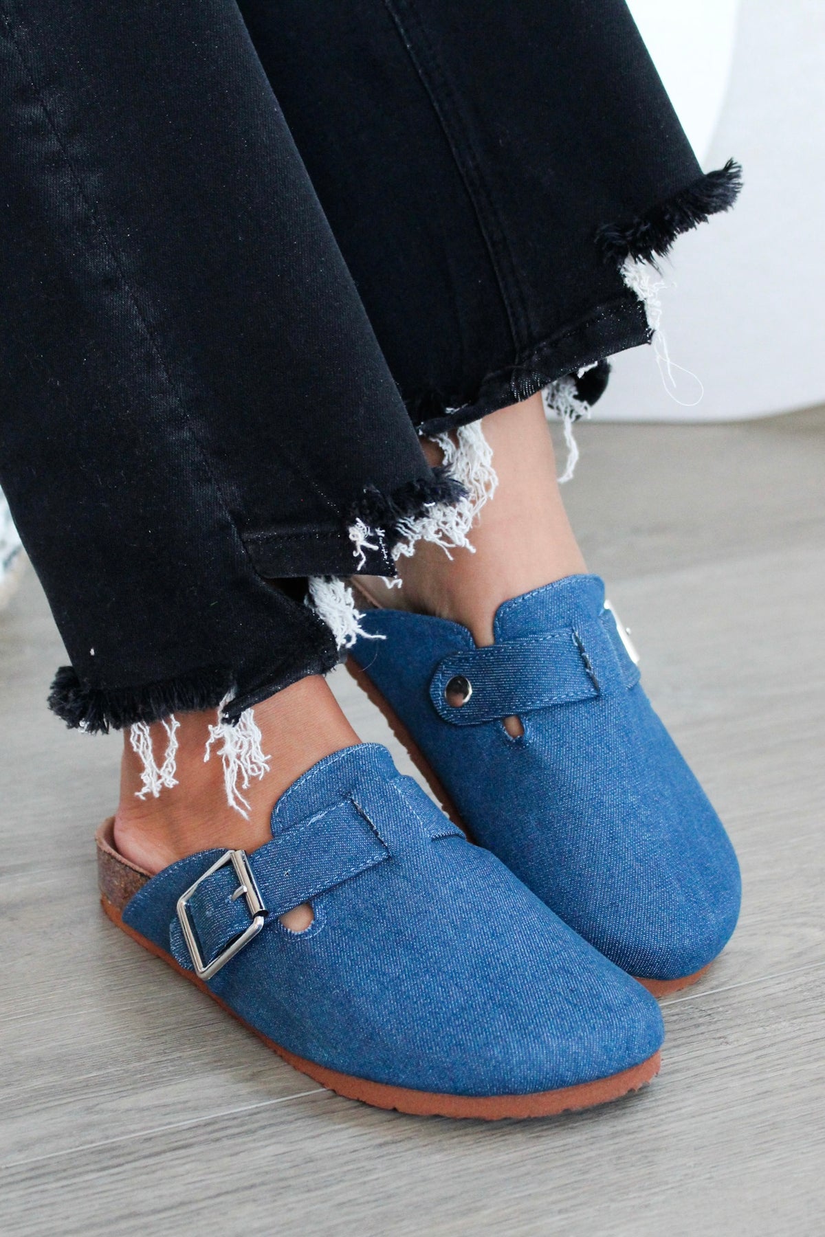 Denver Soft Footbed Clog • Denim - FINAL SALE