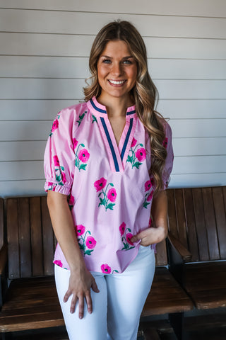 Flower Lined Streets • Pink