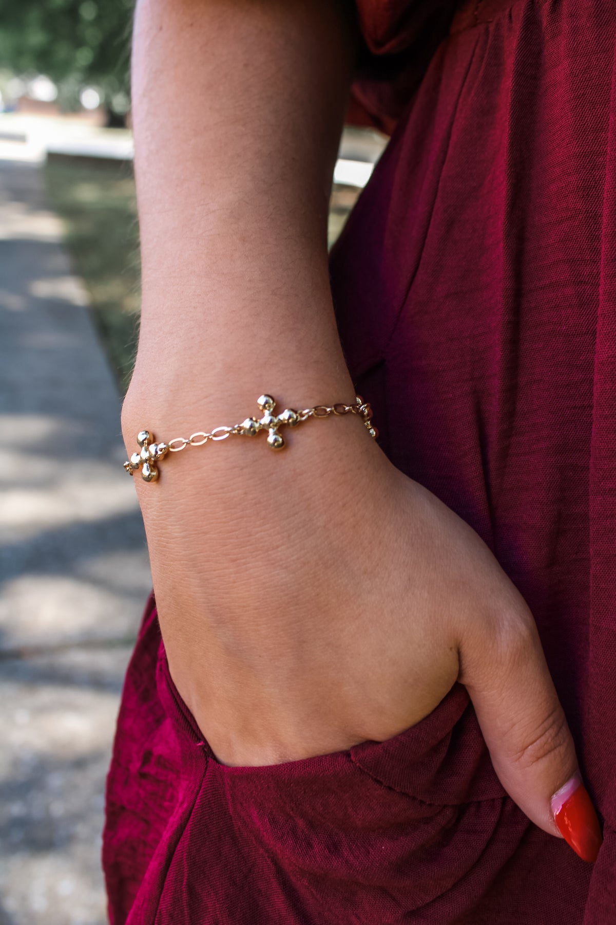 Beauty & Strength Bolo Bracelet • Gold