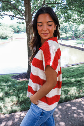 Summer Sale 14 • Striped Knit Top - FINAL SALE