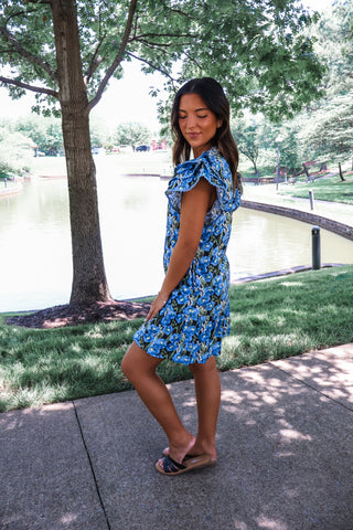 Summer Sale 20 • Floral Ruffle Pocket Dress - FINAL SALE