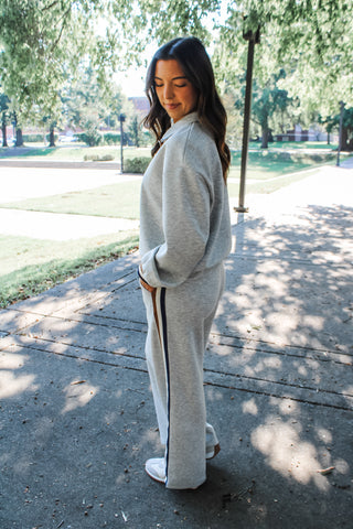 Perfect Pairing Striped Pants • Ash Grey - FINAL SALE