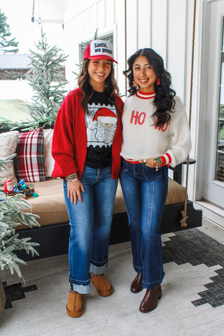 Winter Woodlands Cardigan • Red