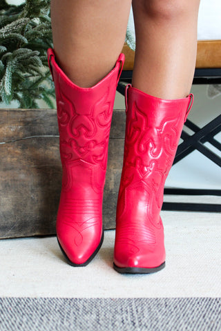 Winnie Western Boot • Red