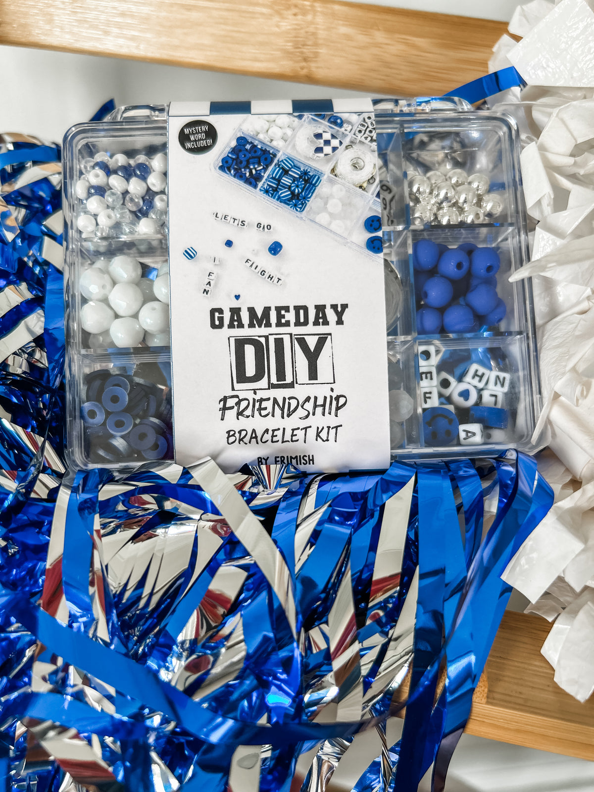 Gameday DIY Friendship Bracelet Set • Blue