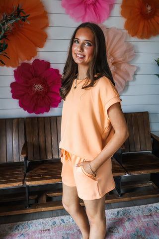 Make A Splash Short Set • Orange Sherbet