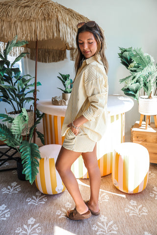 Weekend Stripes Shorts • Yellow - FINAL SALE