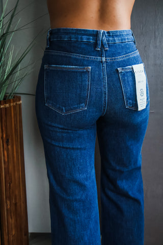 Raleigh Wide Leg | Tummy Control • Dark Wash