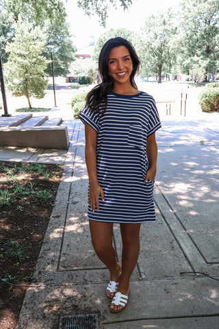 Dockside Days • Navy Stripes