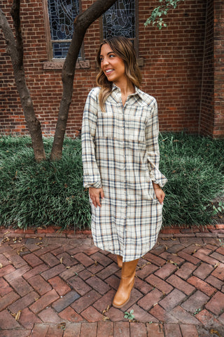 Fall Farmhouse Shirtdress • Butter Plaid