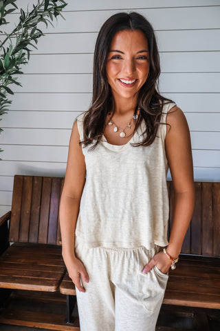 Sandy Shores Top • Wheat