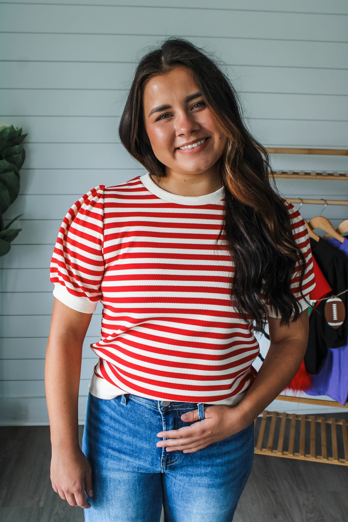 School Spirit Stripes • Red