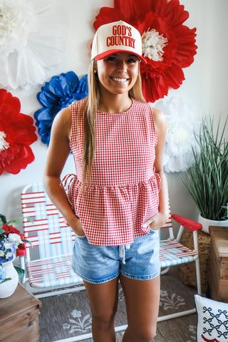 Home Sweet Home • Red Gingham