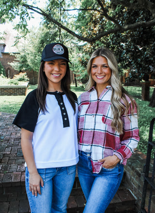 Picture perfect plaid • crimson