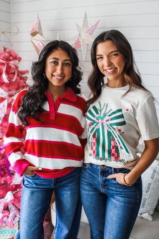 Candy Cane Lane • Pink/Red