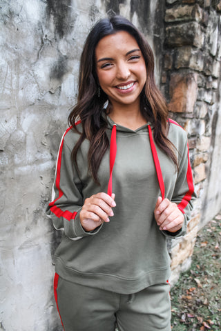 Jingle Around The Block Pullover • Olive