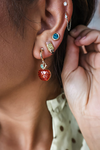 Live Love Teach Earring Set • Gold