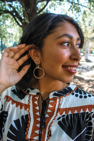 In The Loop Earrings • Gold
