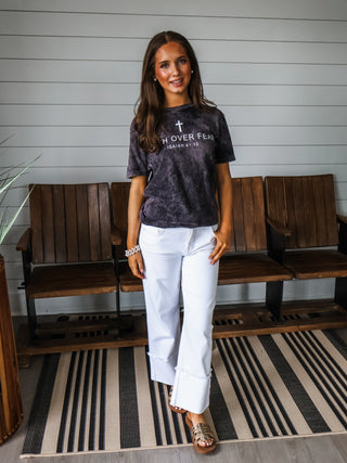 Faith Over Fear Graphic Tee • Mineral Black