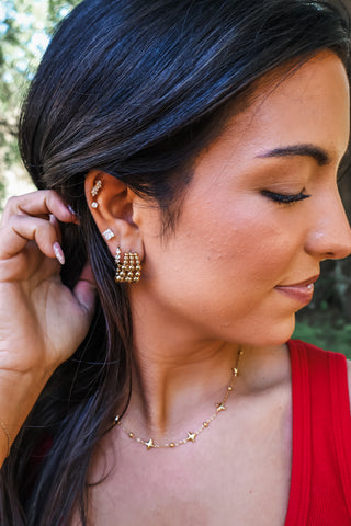 Past & Present Hoop Earrings • Gold