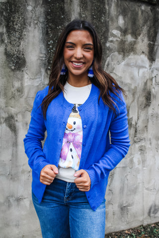 Noel Classic Cardigan • Blue