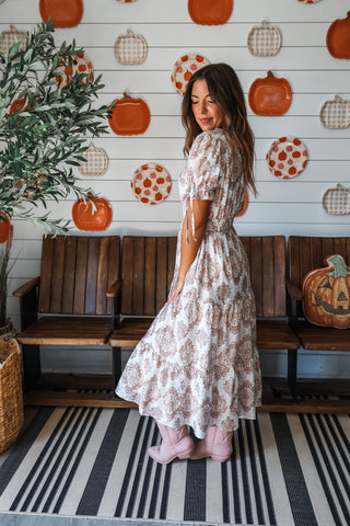 Sweet Gatherings Ruffle Midi • Cream