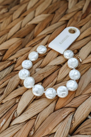 Coastal Charm Pearl Bracelet • Gold