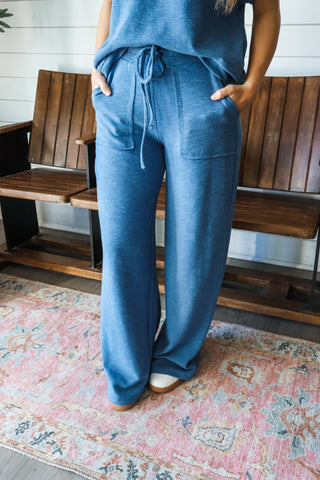 Breeze On By Pant Set • Denim Blue