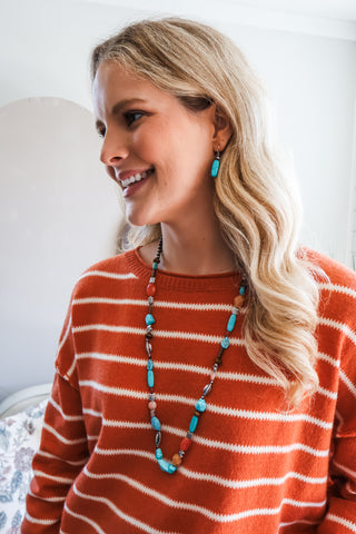 Western Chic Beaded Necklace Set • Multi - FINAL SALE