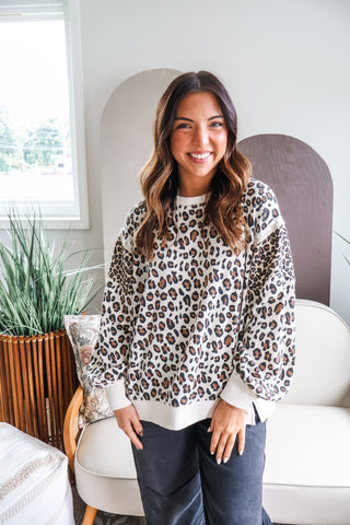 Neutral Territory Leopard Top • Cream