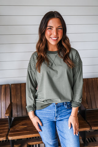 Signature Stripes • Olive Mix