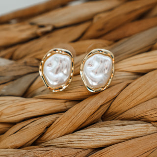 Charming Character Pearl Earrings • Gold