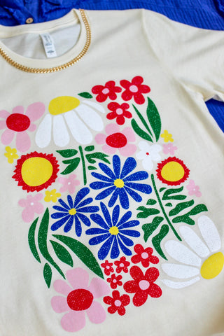 Your Time To Bloom Graphic Tee • Cream