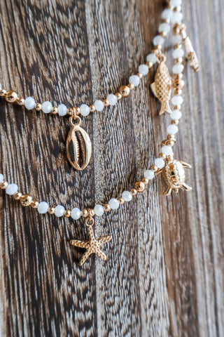 Sparkles & Sunshine Layered Necklace • White
