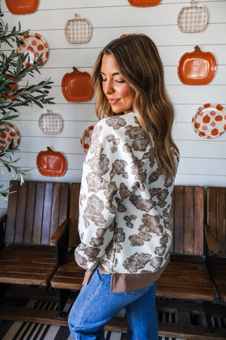 In Full Bloom • Mocha Floral