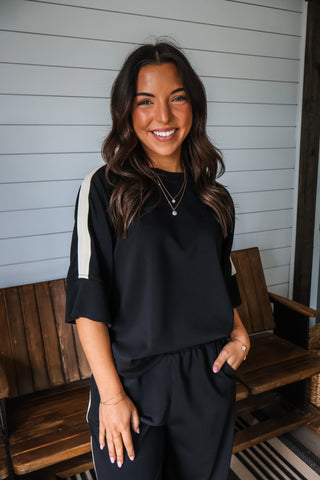 Laidback Leisure Top • Black
