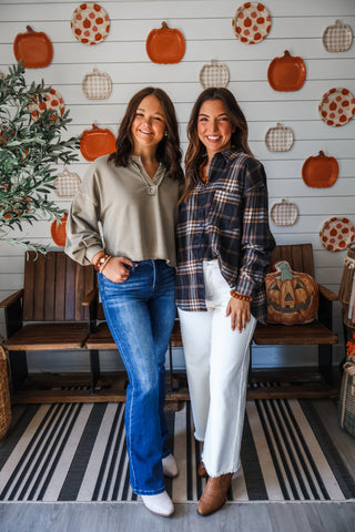 Boots & Bonfires Plaid • Black
