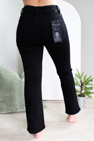 Keri Mid Rise Straight | Tummy Control • Black