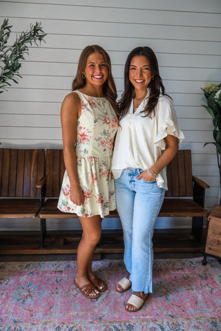 Daytime Dreamer Ruffle Top • Cream