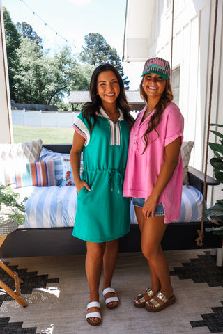 Perfect Balance Pocket Dress • Green
